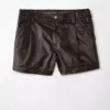 AE High-Waisted Baggy Vegan Leather Short -American Eagle Online Shop 1334 7600 285 f
