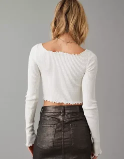 AE Cropped Boatneck Sweater -American Eagle Online Shop 1341 1006 106 ob