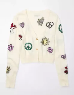 AE Icon Patch Cropped Cardigan -American Eagle Online Shop 1341 1037 106 f