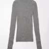 AE Ribbed Mock Neck Sweater