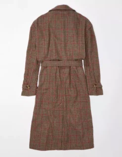 AE Plaid Trench Coat 7 AE Plaid Trench Coat -American Eagle Online Shop 1381 3429 207 b