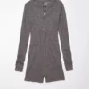 AE Long-Sleeve Knit Henley Onesie -American Eagle Online Shop 1399 9062 020 f