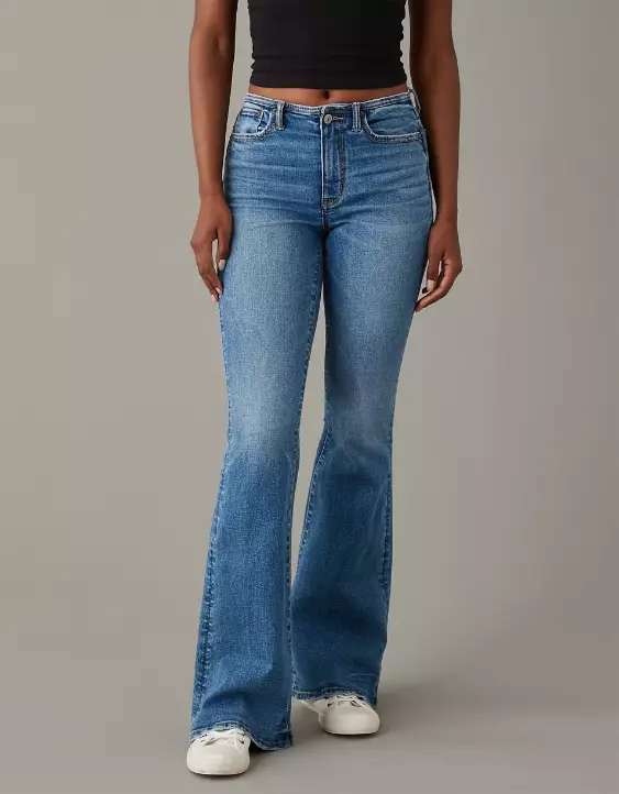 AE Stretch Low-Rise Flare Jean 4 AE Stretch Low-Rise Flare Jean - Image 2