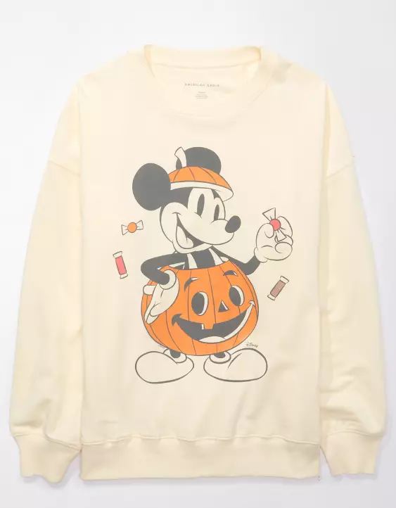 AE Oversized Halloween Mickey Graphic Sweatshirt 5 AE Oversized Halloween Mickey Graphic Sweatshirt - Image 3