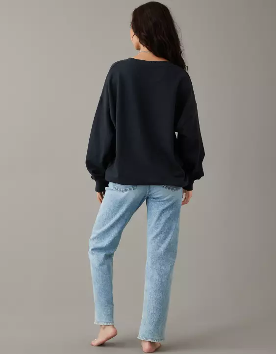 AE Oversized Halloween Rolling Stones Graphic Sweatshirt 4 AE Oversized Halloween Rolling Stones Graphic Sweatshirt - Image 2