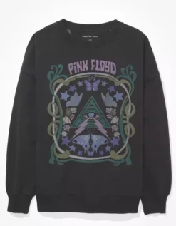 AE Oversized Pink Floyd Graphic Sweatshirt 7 AE Oversized Pink Floyd Graphic Sweatshirt -American Eagle Online Shop 1457 2074 001 f