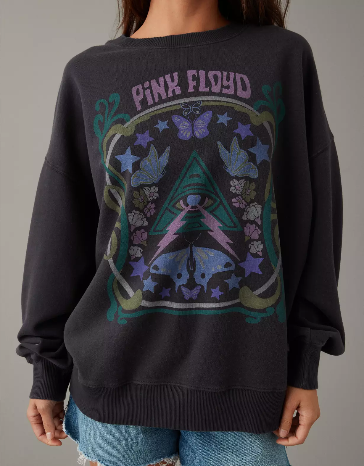 AE Oversized Pink Floyd Graphic Sweatshirt 3 AE Oversized Pink Floyd Graphic Sweatshirt