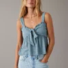 AE Tie-Front Babydoll Cami -American Eagle Online Shop 2351 5502 400 of