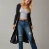 AE Plush Long-Length Cardigan -American Eagle Online Shop 3375 8466 001 of