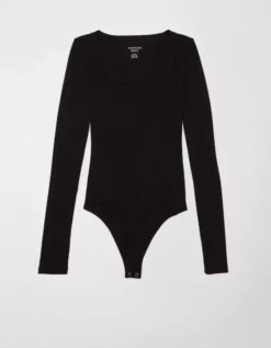 AE Long-Sleeve Scoop Bodysuit 7 AE Long-Sleeve Scoop Bodysuit -American Eagle Online Shop 3375 9378 001 f