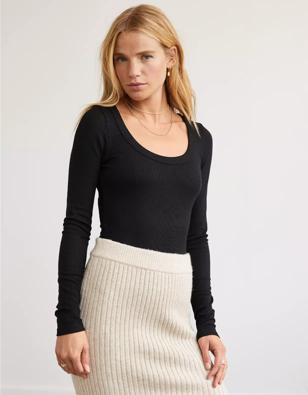 AE Long-Sleeve Scoop Bodysuit 3 AE Long-Sleeve Scoop Bodysuit