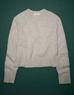 AE77 Premium Oversized Cropped Cashmere Sweater -American Eagle Online Shop 3428 1042 020 f