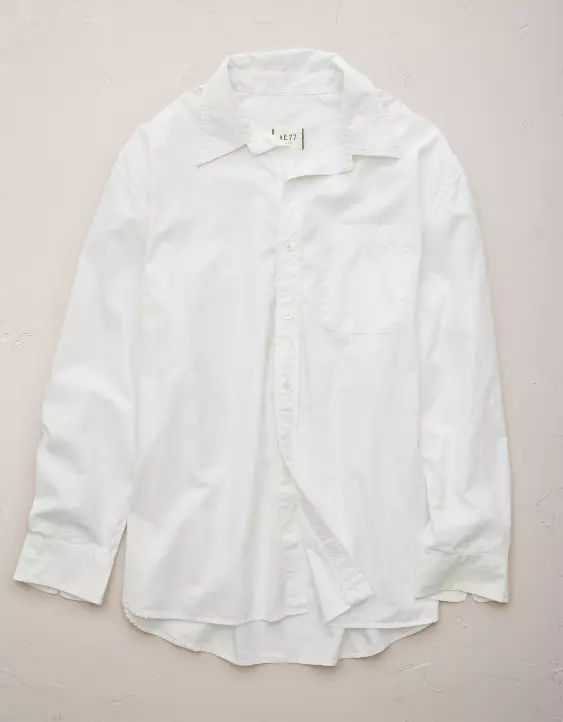 AE77 Premium Poplin Boyfriend Shirt 5 AE77 Premium Poplin Boyfriend Shirt - Image 3