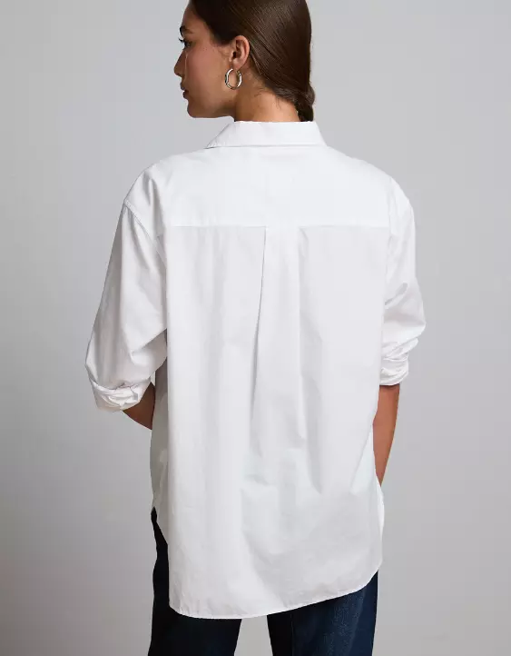 AE77 Premium Poplin Boyfriend Shirt 4 AE77 Premium Poplin Boyfriend Shirt - Image 2