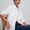 AE77 Premium Poplin Boyfriend Shirt 2 AE77 Premium Poplin Boyfriend Shirt -American Eagle Online Shop 3428 5261 100 of