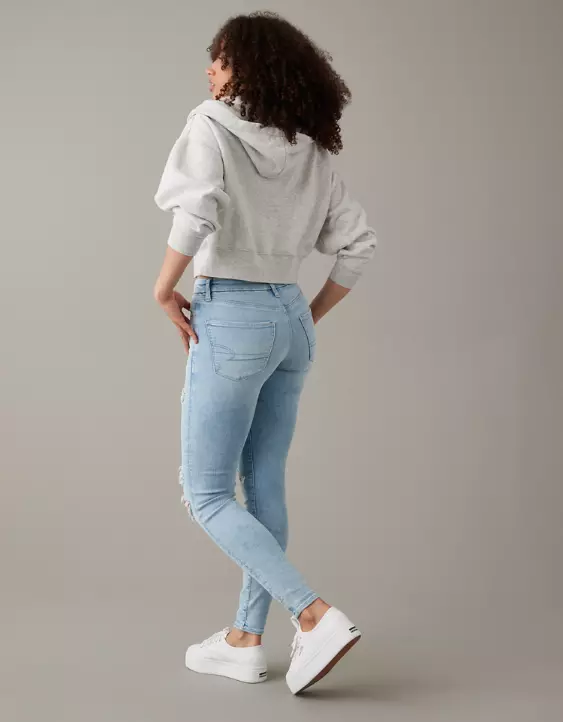 AE Next Level Curvy High-Waisted Ripped Jegging 4 AE Next Level Curvy High-Waisted Ripped Jegging - Image 2