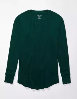 AE Oversized Long-Sleeve Plush Tee -American Eagle Online Shop 4373 9045 788 f
