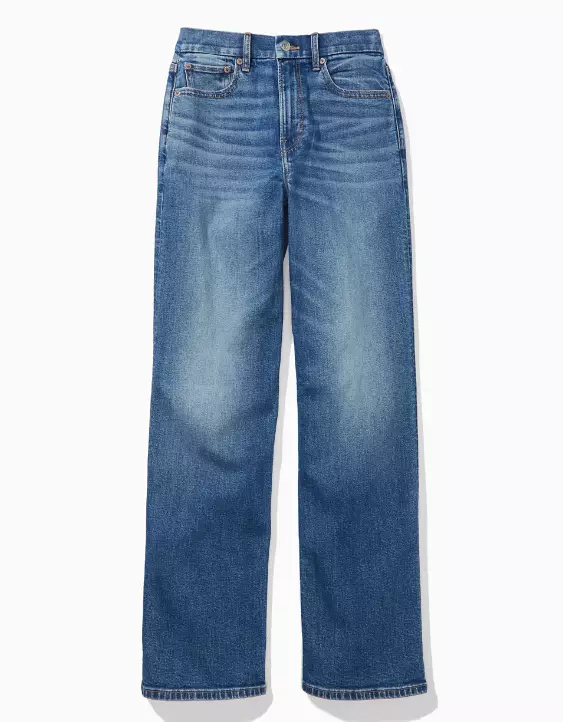 AE Stretch Curvy Super High-Waisted Baggy Straight Jean 5 AE Stretch Curvy Super High-Waisted Baggy Straight Jean - Image 3
