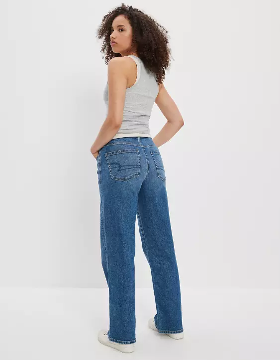 AE Stretch Curvy Super High-Waisted Baggy Straight Jean 4 AE Stretch Curvy Super High-Waisted Baggy Straight Jean - Image 2