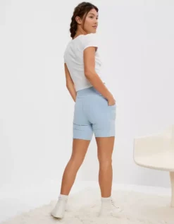 AE Everything Pocket Fleece Super High-Waisted 6" Bike Short -American Eagle Online Shop 5420 7309 441 ob