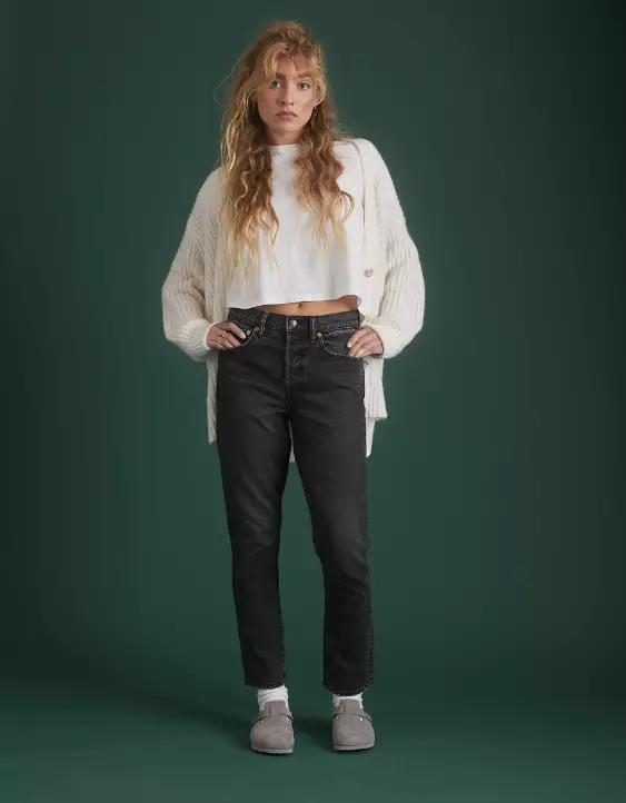 AE77 Premium Straight Crop Jean 4 AE77 Premium Straight Crop Jean - Image 2