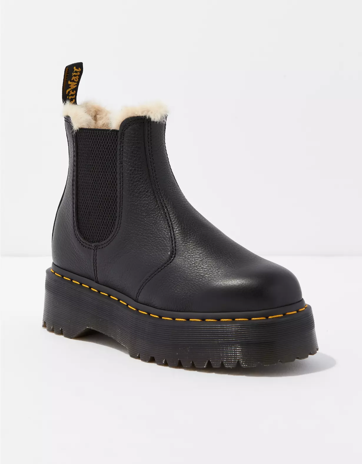 Dr. Martens Women's 2976 Faux Fur-Lined Platform Chelsea Boot 3 Dr. Martens Women's 2976 Faux Fur-Lined Platform Chelsea Boot