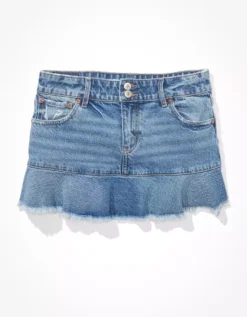 AE Low-Rise Denim Mini Skirt -American Eagle Online Shop 8332 4585 936 f