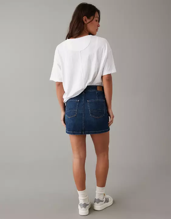 AE Next Level High-Waisted Denim Mini Skirt 4 AE Next Level High-Waisted Denim Mini Skirt - Image 2
