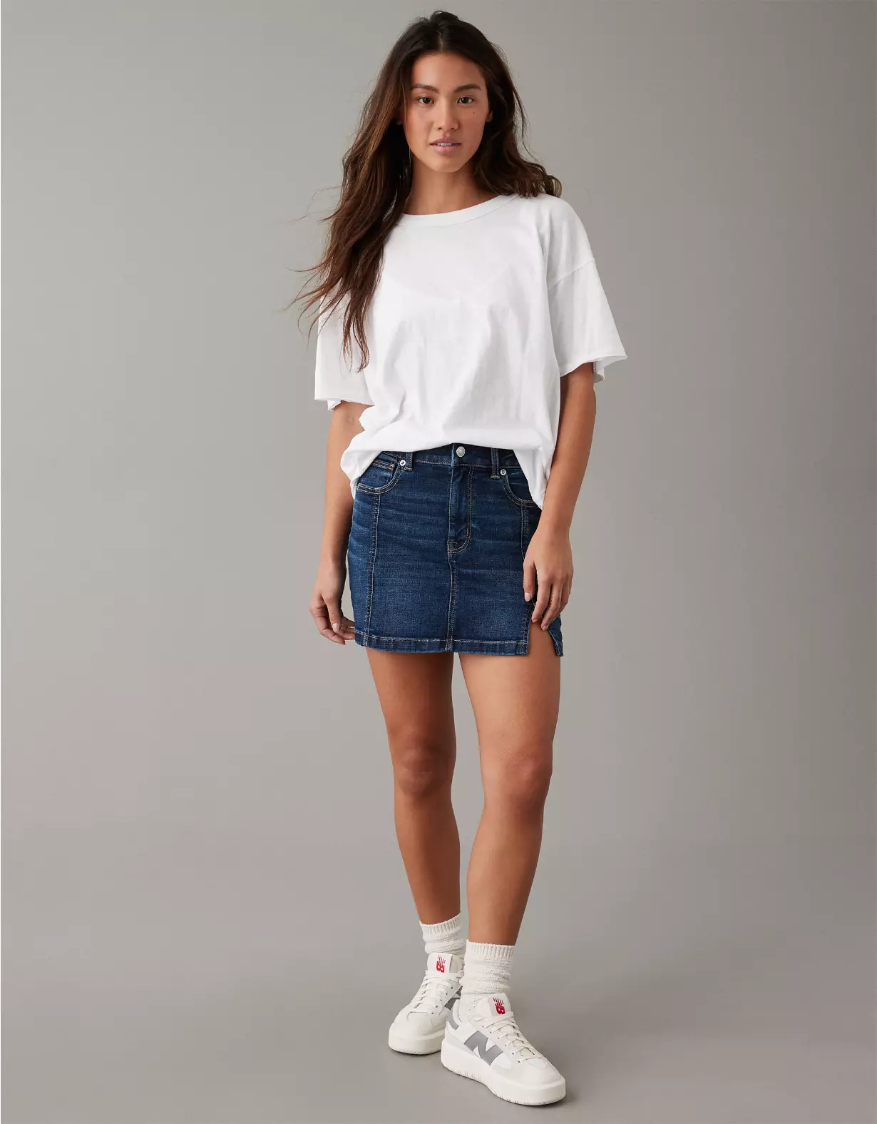 AE Next Level High-Waisted Denim Mini Skirt 3 AE Next Level High-Waisted Denim Mini Skirt