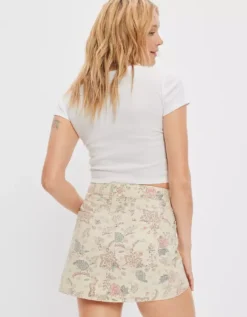 AE Super High-Waisted Floral Mini Skirt -American Eagle Online Shop 9332 4598 106 ob