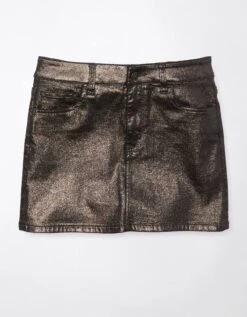 AE High-Waisted Glitter Mini Skirt -American Eagle Online Shop 9332 4726 001 f