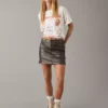 AE High-Waisted Glitter Mini Skirt 2 AE High-Waisted Glitter Mini Skirt -American Eagle Online Shop 9332 4726 001 of