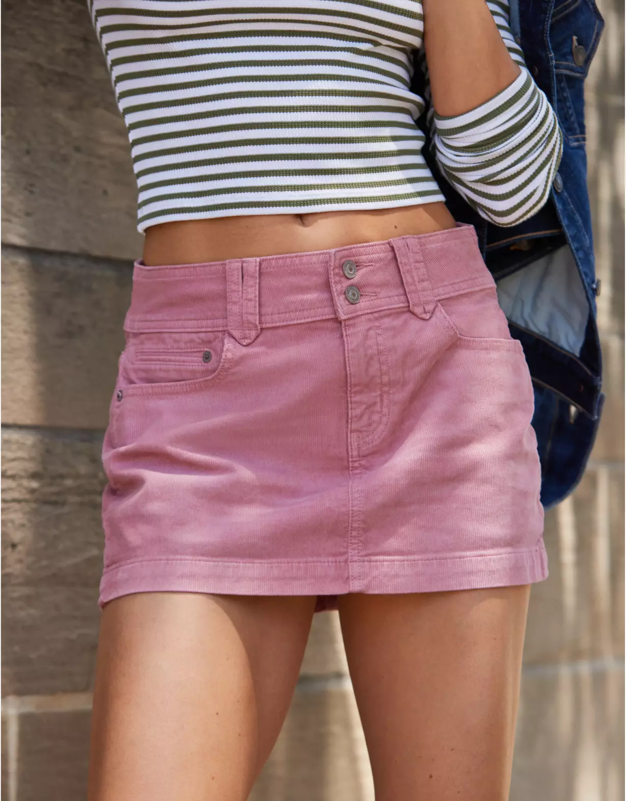 AE Super Stretch High-Waisted Corduroy Mini Skirt 3 AE Super Stretch High-Waisted Corduroy Mini Skirt